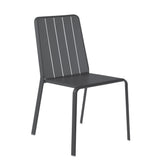 Naterial Idaho Dining Chair Aluminum Dark Grey